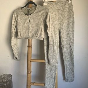 Gymshark Fleur Washed Khaki Leggings